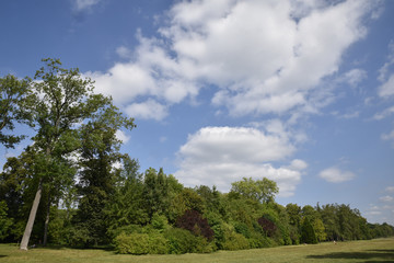 Parc du château de Compiègne en été, France