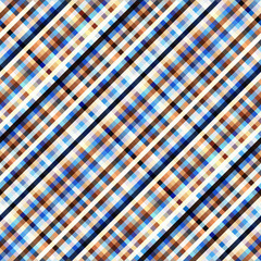 Seamless background. Geometric abstract diagonal plaid pattern in low poly pixel art style. Vector image.