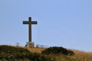 cross on top mountain