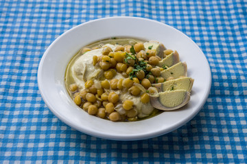 Hummus with olive oil