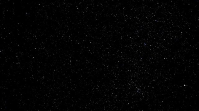 Starry sky turning around the Earth. Timelapse video of moving stars