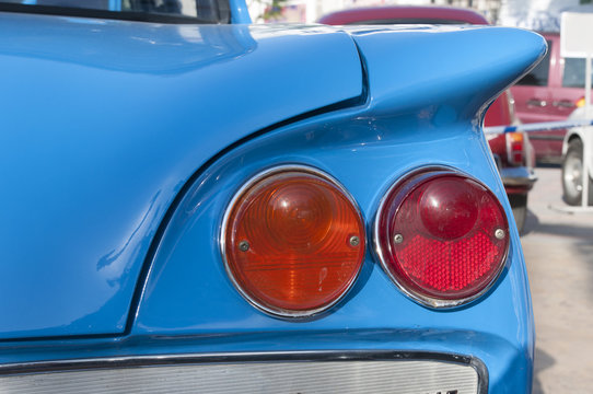  rear lights of an old car