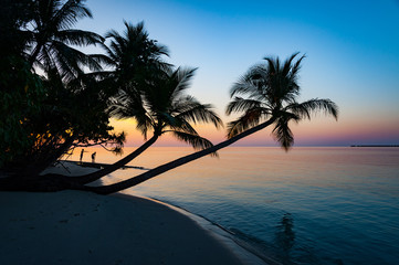 Dusk in the Maldives