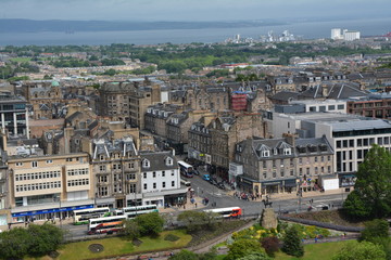 Fototapeta na wymiar Edinburgh bird's-eye