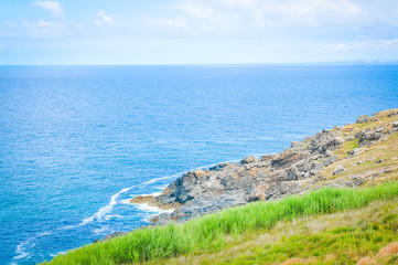 Coast of Cornwall in St. Ives, England