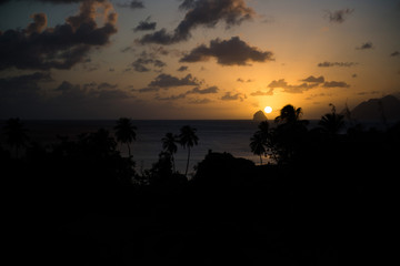 Coucher de soleil en Martinique