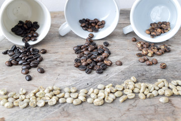Coffee beans roast