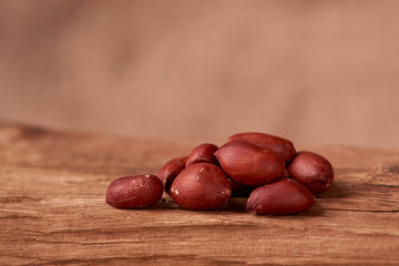 dry peanuts background. close up dry peanuts. Selective focus. nice bokeh