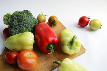 sweet paprika close-up. vegetables