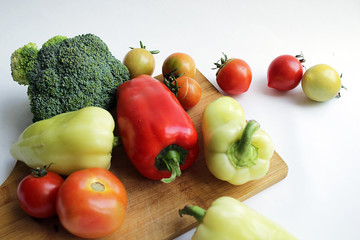 sweet paprika close-up. vegetables