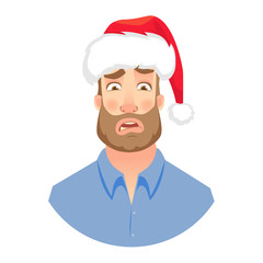 Face of man with beard