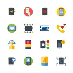 16 telephone icons set