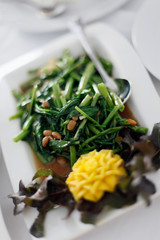 Stir fried morning glory