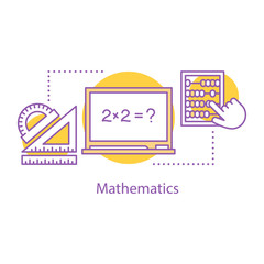 Mathematics concept icon