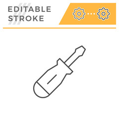 Screwdriver line icon