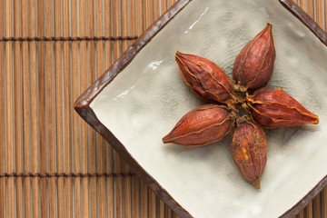 Traditional Chinese herbal health medicine ginseng.