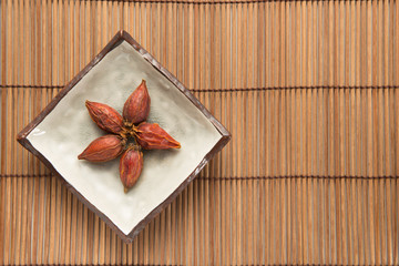 Traditional Chinese herbal health medicine ginseng.