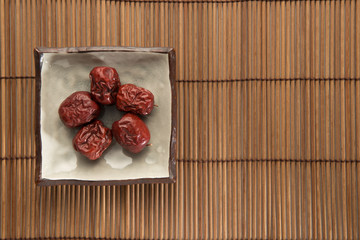 Traditional Chinese herbal health medicine ginseng.