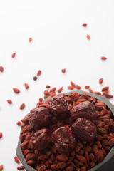 Traditional Chinese herbal health medicine ginseng.