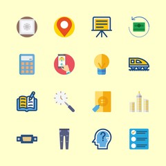 16 business icons set