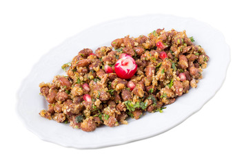 Delicious georgian appetizer from red beans.