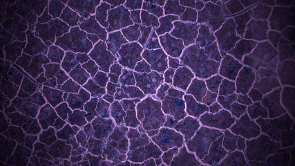 Dark violet artificial marble background. Purple cracked texture