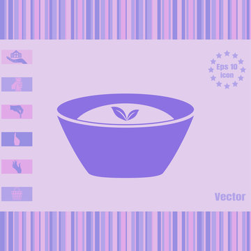 Bowl vector icon