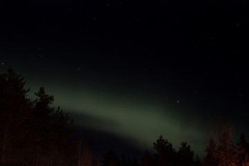 Fototapeta na wymiar Northern lights in finland