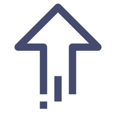 Up Arrow Vector Line Icon 32x32 Pixel Perfect. Editable 2 Pixel Stroke Weight. Direction Icon for Website Mobile App Presentation