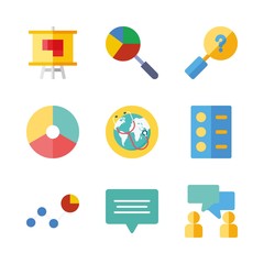 marketing icons set. online, fintech, investment and whiteboard graphic works
