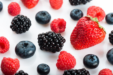  Ripe Sweet Strawberry, Raspberry, Blueberry, Blackberry