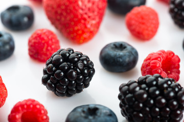  Ripe Sweet Strawberry, Raspberry, Blueberry, Blackberry