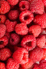 Fresh and sweet raspberries