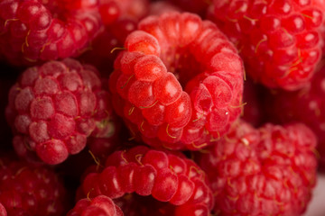 Fresh and sweet raspberries