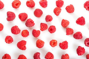 raspberries as a background