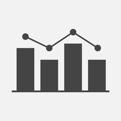 Business schedule of income and expenses on gray background. Layers grouped for easy editing illustration. For your design.