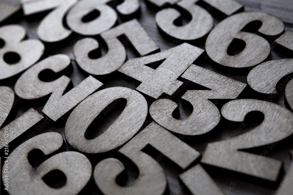 Poster Background of numbers. from zero to nine. Background with numbers. Numbers texture.