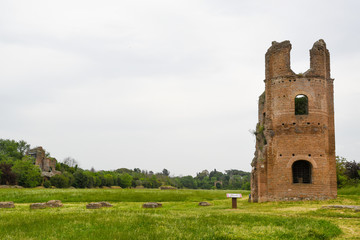 ローマ市内の古代遺跡（イタリア）　マクセンティウスの競技場