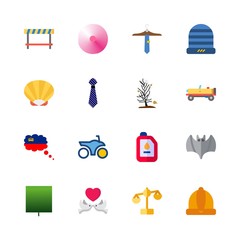 nature icons set. scenery, palace, rig and planet graphic works