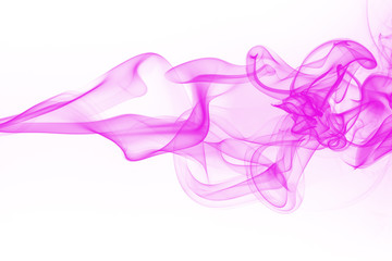 pink smoke abstract on white background