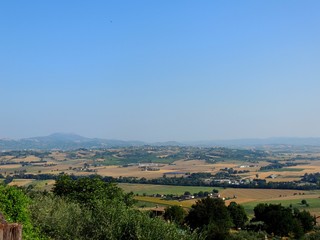 Obraz premium Landscape from Bettona, Umbria (Italy).