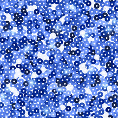 Glitter seamless texture. Admirable blue particles. Endless pattern made of sparkling sequins. Actua