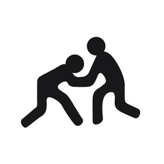 freestyle wrestling logo symbol on white background athletics