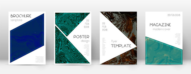 Abstract cover. Remarkable design template. Suminagashi marble triangle poster. Remarkable trendy ab