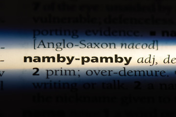 namby pamby