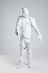 Mummy men in toilet paper