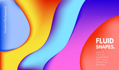 Abstract Colorful Shapes with 3d Effect.