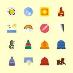 16 weather icons set