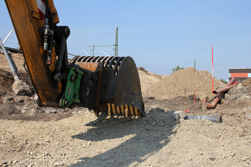 Baustelle am Hauptbahnhof Detmold