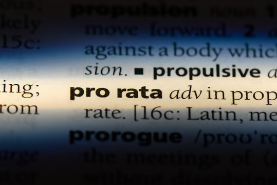 pro rata